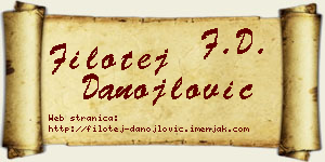 Filotej Danojlović vizit kartica